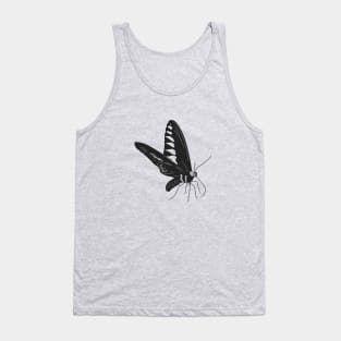 “Elegant Monochrome Butterfly” Tank Top